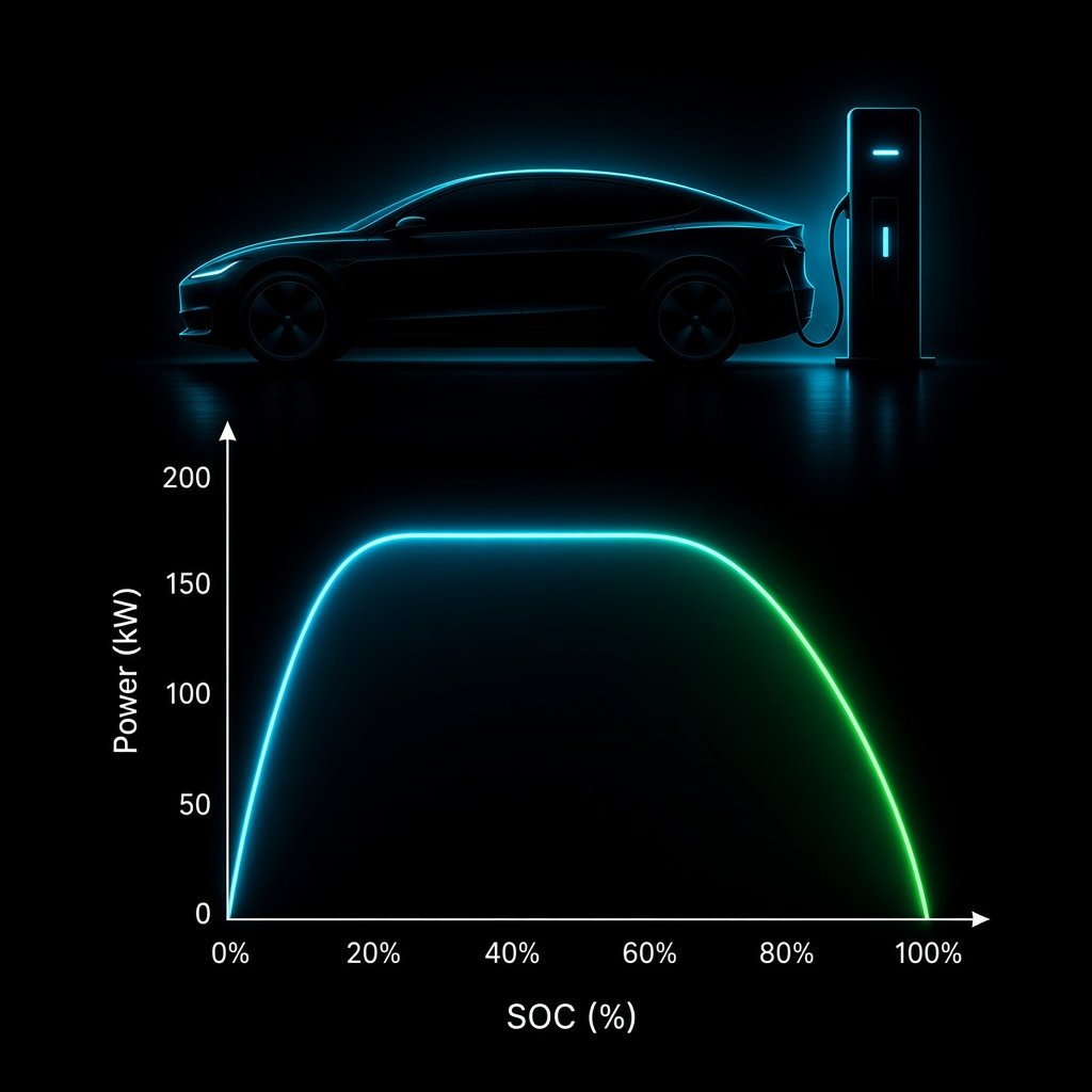 curva de carga de un EV