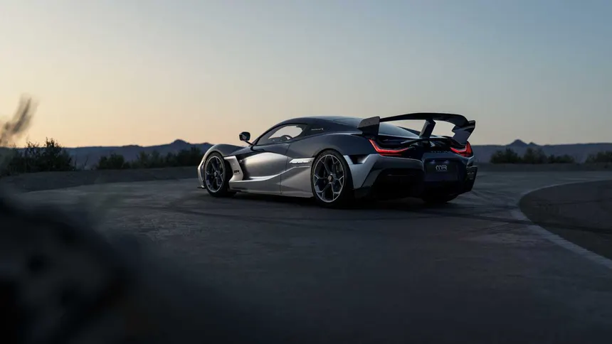 rimac nevera r rear view